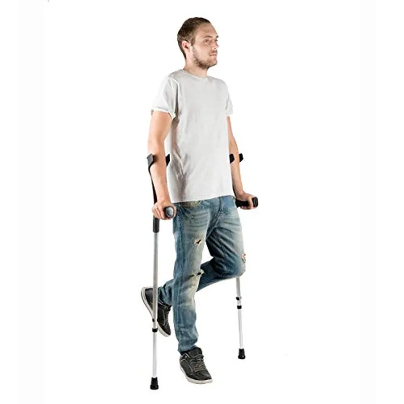 6. PEPE Mobility Muletas Adulto Ortopédicas Regulables, Negro