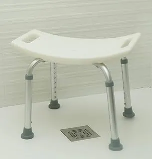 OrtoPrime Taburete de Ducha Antideslizante - Asiento de Baño Ortopédico Regulable en Altura 8 Posiciones - Tab