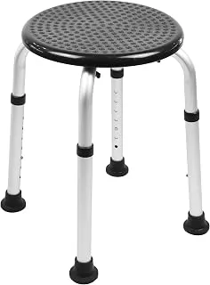 PEPE Mobility Taburete Ducha Antideslizante, Regulable, Redondo, Negro