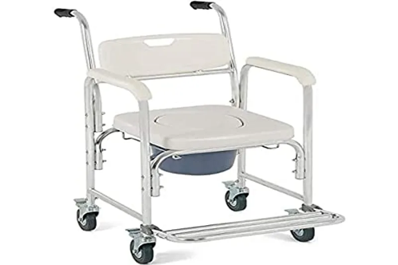 OrtoPrime silla de ducha WC con ruedas 3 en 1