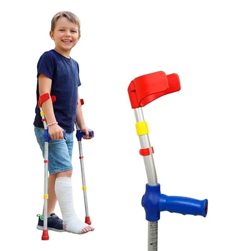 1. PEPE Mobility Muletas Niño Infantiles Regulables de Aluminio