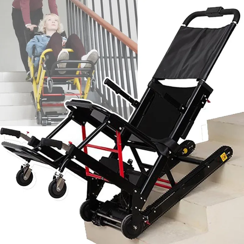 Elevador eléctrico de orugas plegable para silla de ruedas