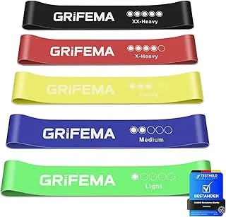 GRIFEMA GA5001 Gomas Elásticas Musculación 5 Niveles – Yoga, Pilates