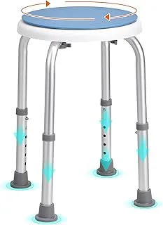 VEVOR Asiento de Ducha Antideslizante Altura Ajustable 405-480 mm Taburete de Ducha Carga 226,8 kg Silla de Du