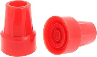 2x Puntas de Goma Rojas para Bastón o Muleta - 19mm & 22mm - por Lifeswonderful (19mm)
