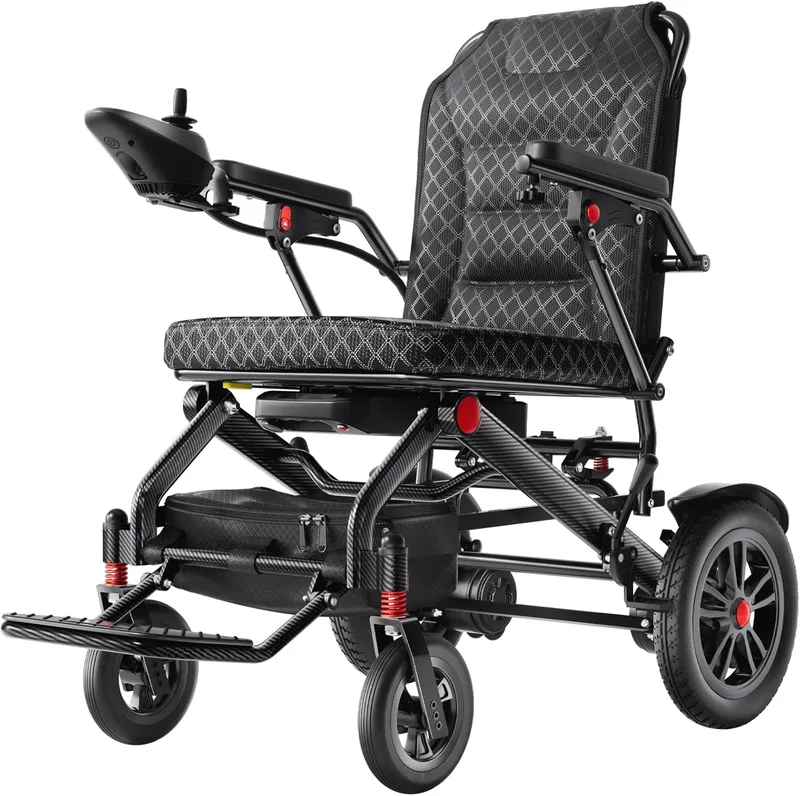 HomyKing 19KG Silla de Ruedas Eléctrica Plegable Ligera