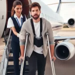 Viajar con muletas en avión